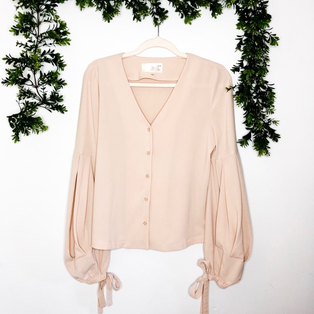 J.O.A | Button Down Bell Sleeve Top